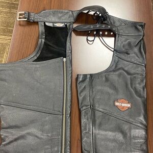 Harley Davidson genuine leather women’s chaps. Worn twice.